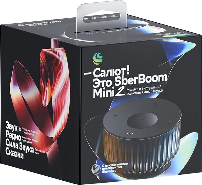 Умная колонка Sber Boom Mini 2 черный (SBDV-00250A)