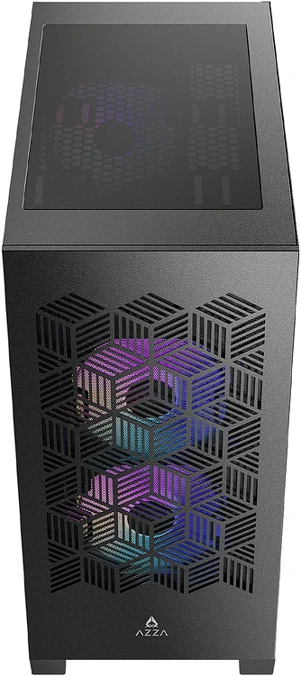 Корпус Azza Aerohex-M без БП черный (CSAZ-203A03M)