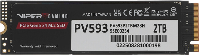 SSD диск Patriot PV593 2TB (PV593P2TBM28H) SSD диск Patriot PV593 2TB (PV593P2TBM28H)
