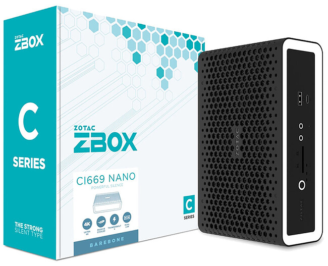 Компьютер Zotac ZBOX-CI669NANO-BE