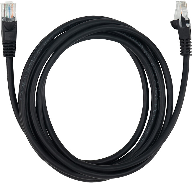 Патч-корд Buro UTP cat5E 3м черный RJ-45 (m)-RJ-45 (m)