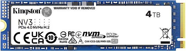 SSD диск Kingston SNV3S 4Tb (SNV3S/4000GBK)