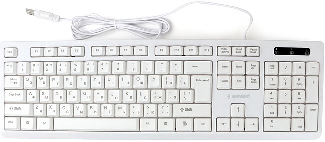 Клавиатура Gembird KB-8355U белый
