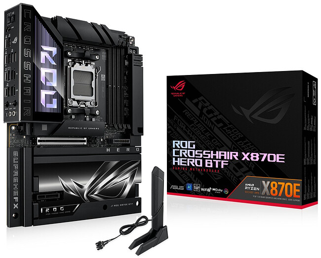 Материнская плата ASUS ROG Crosshair X870E Hero BTF (90MB1MX0-M0EAY0)