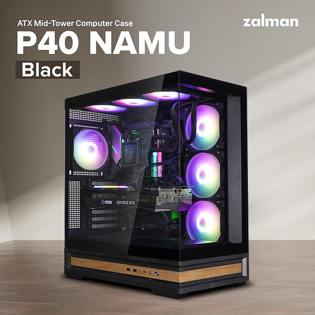 Корпус Zalman P40 Namu Black