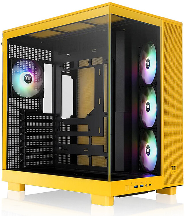 Корпус Thermaltake View 380 XL TG ARGB Bumblebee ATX без БП (CA-11E-00M4WN-00)