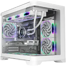 Корпус 1stPlayer UV6 без БП White (UV6-WH-2FC7R-W-1FC7-W)