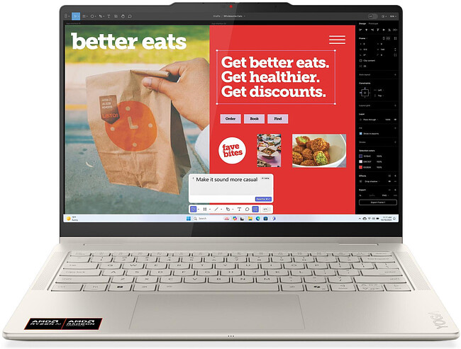 Ноутбук Lenovo Yoga 7 14AKP10 Seashell(83JR005YRK)