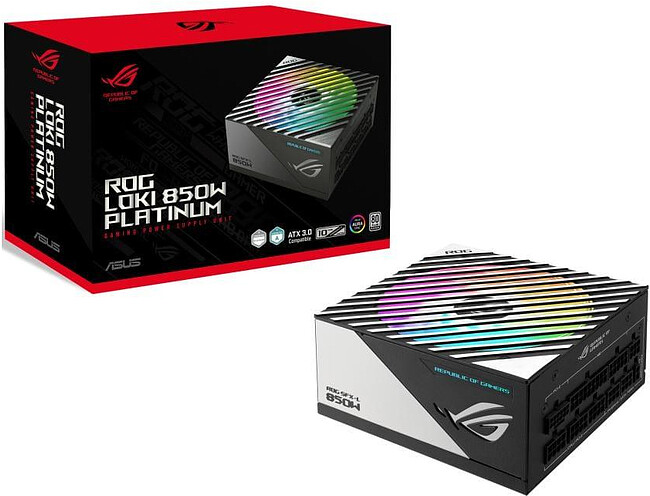 Блок питания ASUS ROG-LOKI-850P-SFX-LGAMING (90YE00N3-B0NA00)