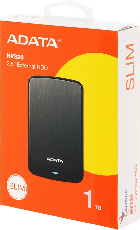 Внешний накопитель A-Data 1Tb HV320 2.5 черный (AHV320-1TU31-CBK)