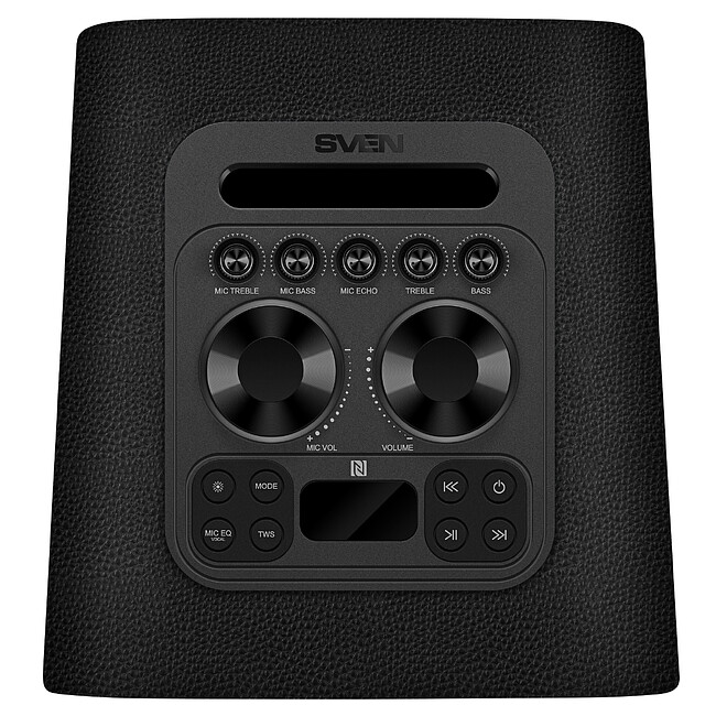 Колонка для вечеринок Sven PS-1650 черная кожа (SV-023379)