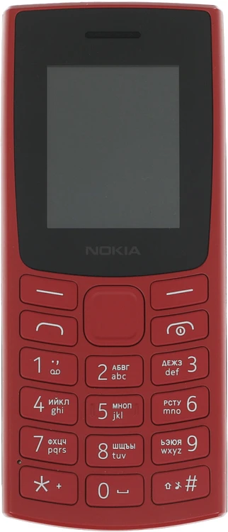 Мобильный телефон Nokia 106 DS TA-1564 красный (1GF019BPB1C02)