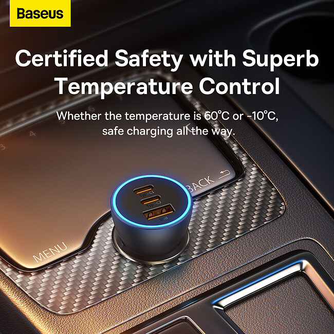 Автомобильное зарядное Baseus CGJP010013 Dark Gray