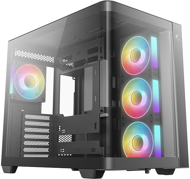 Корпус DeepCool CG530U 4F ATX без БП черный (R-CG530U-BKAGA4-G)