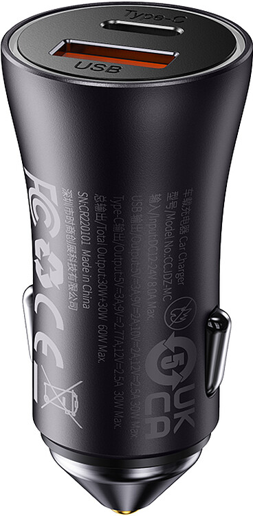 Автомобильное зарядное Baseus CGJM000113 Dark Gray