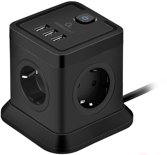 Сетевой фильтр Cablexpert Tower TWR-4-U3-B-2
