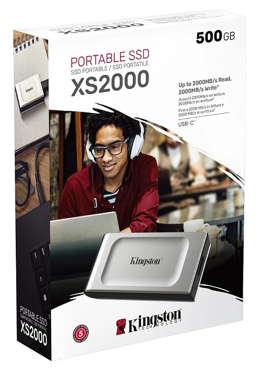 Внешний накопитель Kingston XS2000 500GB (SXS2000/500GA)