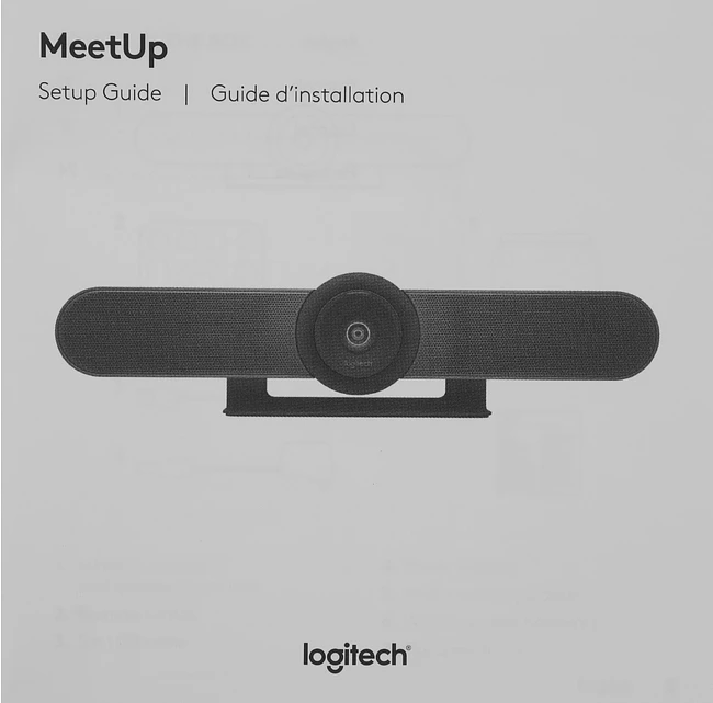 Веб-камера Logitech Web MeetUp черный (960-001101)