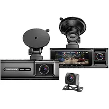 Автомобильный видеорегистратор TrendVision Phantom 3CH GPS черный