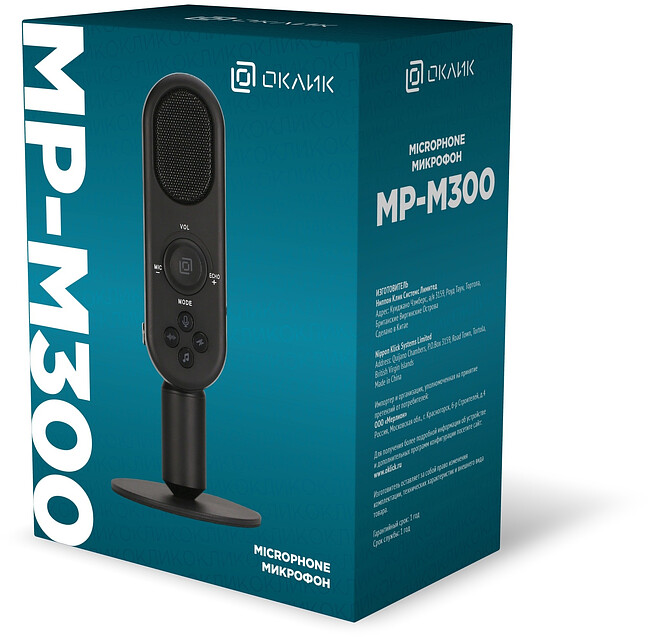 Микрофон Oklick MP-M300 черный (1933533)
