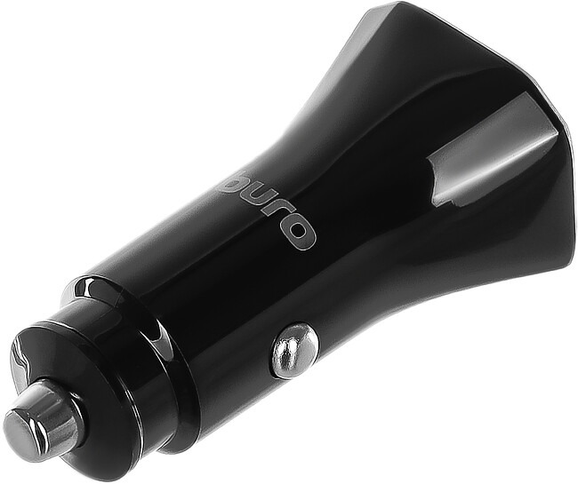 Автомобильное зарядное Buro BUCG1 2.1A+1A черный