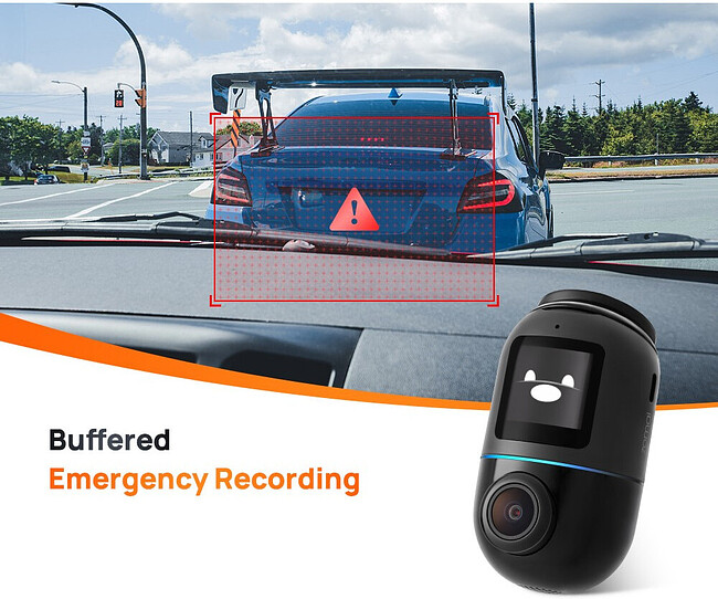Автомобильный видеорегистратор 70mai Dash Cam Omni X200-64G Black