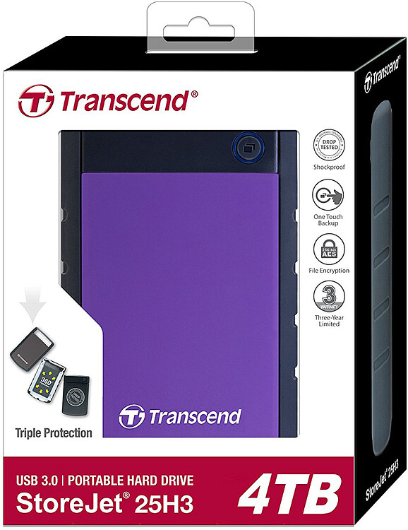 Внешний накопитель Transcend TS4TSJ25H3P RTL