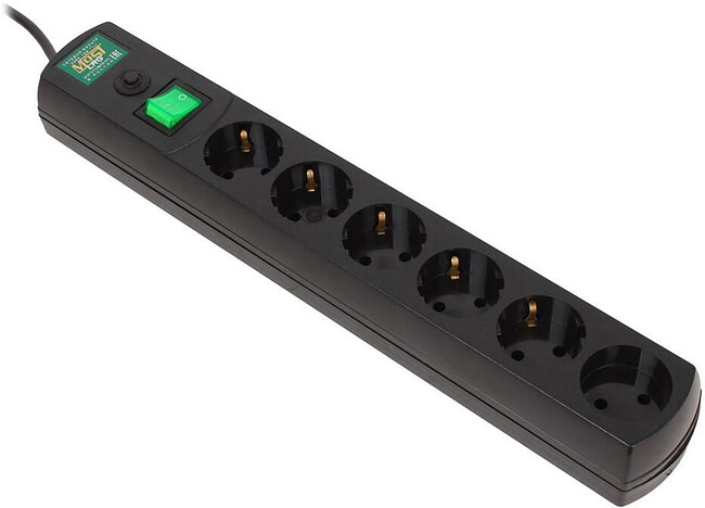 Сетевой фильтр Most LRG 6-3-Ч черный Сетевой фильтр Most LRG 6-3-Ч черный