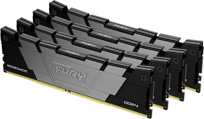 Оперативная память Kingston Fury Renegade Black 128Gb DDR4 (KF432C16RB2K4/128)
