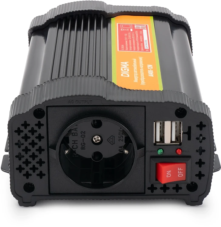 Автоинвертор Digma AI400-12W