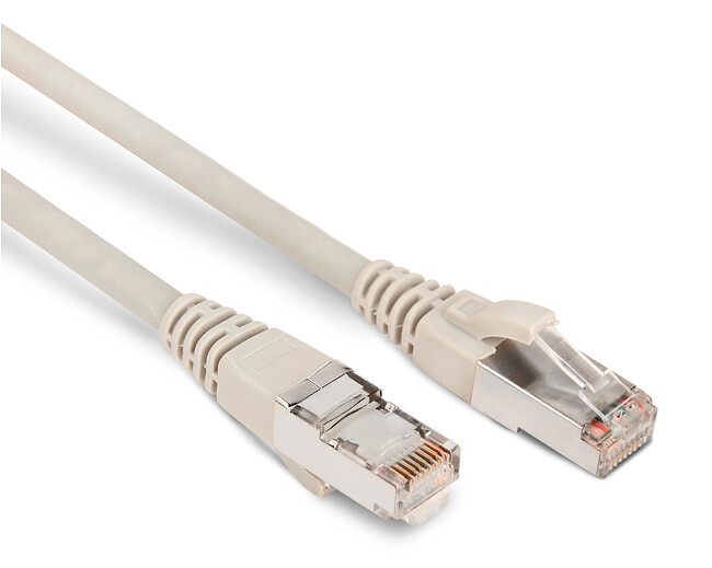 Патч-корд Hyperline PC-LPM-STP-RJ45-RJ45-C6-2M-LSZH-GY