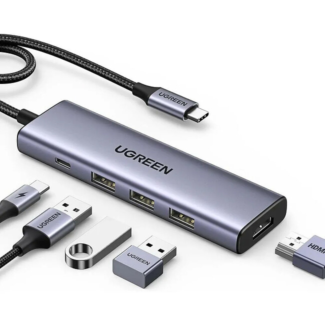 Док-станция Ugreen CM511-15597 Space Gray (15597)