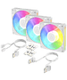 Вентилятор для корпуса Arctic BioniX P14 A-RGB 3 Pack White (ACFAN00342A)
