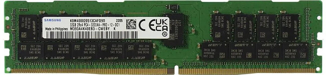 Оперативная память Samsung 32ГБ DDR4 PC4-25600 (M393A4K40EB3-CWEBY)
