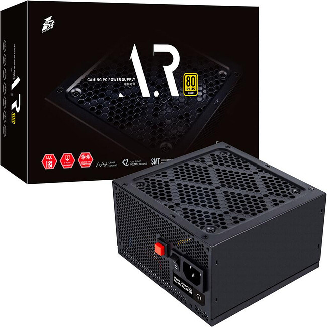 Блок питания 1stPlayer PS-650AR 650W черный (AR-GLD-650-BK-EU)