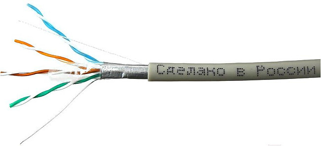 Кабель витая пара SkyNet CSL-FTP-4-CU/100 серый