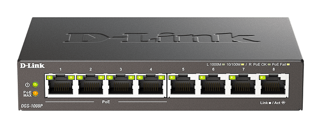 Коммутатор D-Link DGS-1008P/F3A