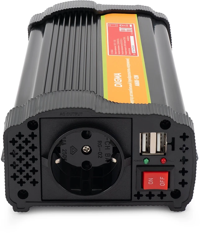 Автоинвертор Digma AI600-12W