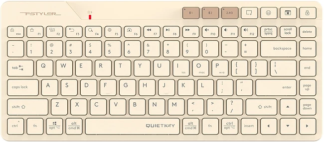 Клавиатура A4Tech Fstyler бежевый (FBK26C AS)