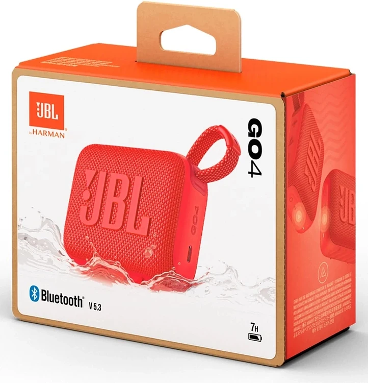 Беспроводная колонка JBL Go 4 Red (JBLGO4RED)