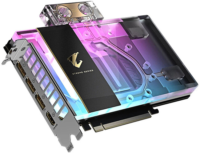 Видеокарта GigaByte Aorus GeForce RTX 5080 Xtreme Waterforce WB 16G GDDR7 (GV-N5080AORUSX WB-16GD)