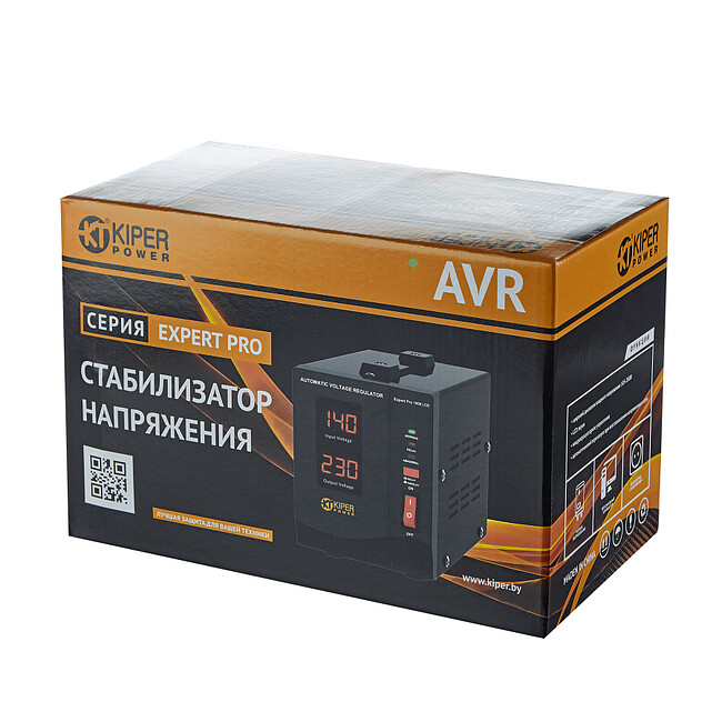 Стабилизатор напряжения Kiper Power Expert Pro 1000 LCD (8920)