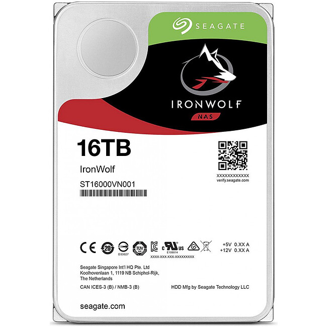 Жесткий диск Seagate IronWolf 16TB (ST16000VN001)