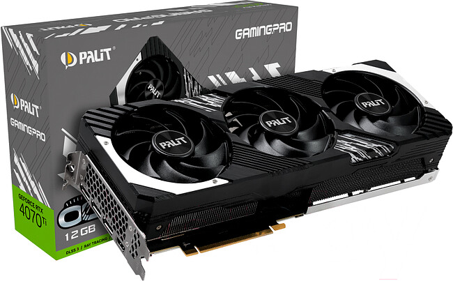 Видеокарта Palit GeForce RTX 4070 Ti GamingPro OC (NED407TT19K9-1043A)