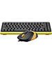 Набор периферии A4Tech Fstyler F1110 Bumblebee черный/желтый