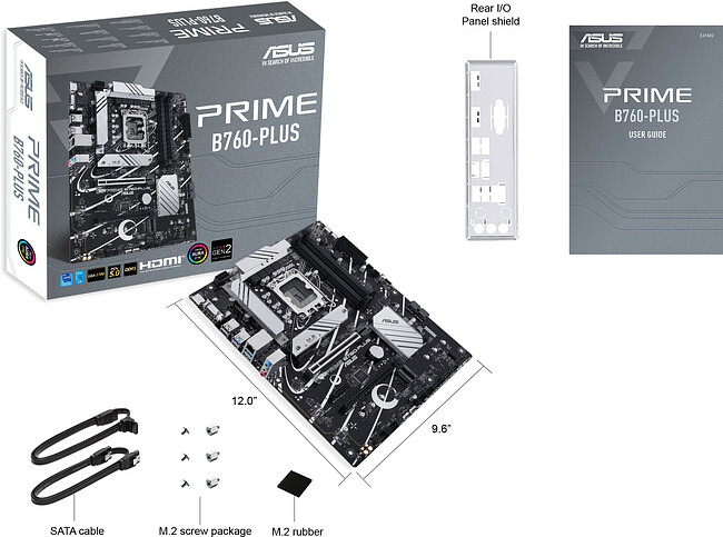 Материнская плата ASUS Prime B760-PLUS DDR5 (90MB1EF0-M1EAY0)