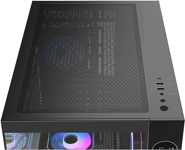 Корпус Ocypus Iota C70 ARGB без БП Black (Iota-C70-BKD600XX-GL)