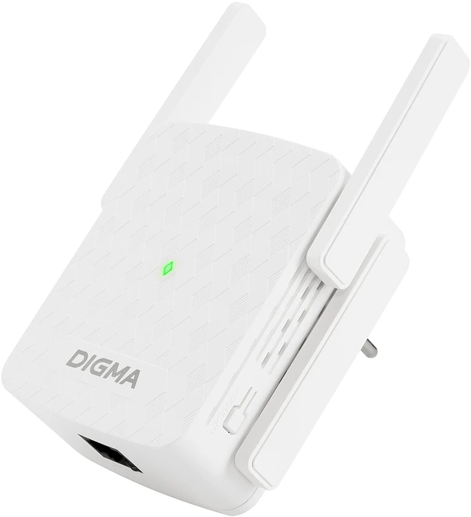Усилитель Wi-Fi Digma D-WR400 белый