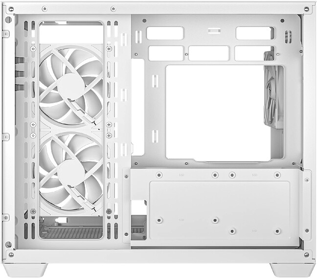 Корпус DeepCool CG330 3F WH mATX без БП белый (R-CG330-WHNGM3-G)
