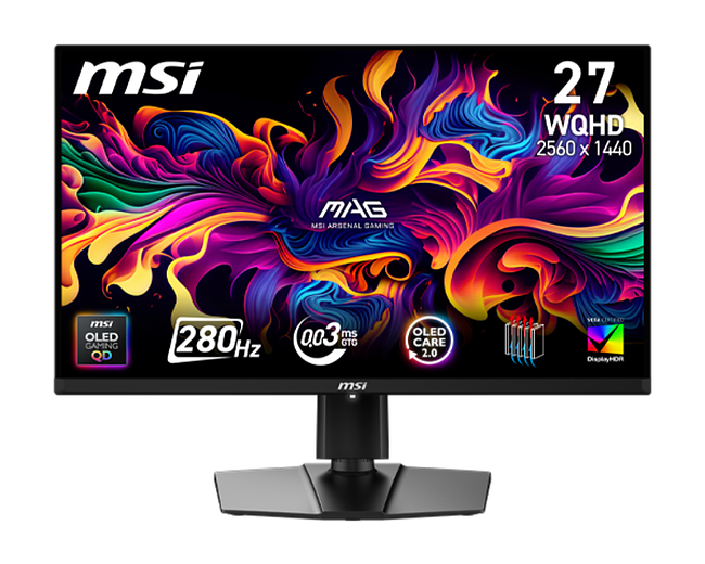 Монитор MSI Mag 271QP QD-OLED X28 черный (9S6-3CF19T-010) Монитор MSI Mag 271QP QD-OLED X28 черный (9S6-3CF19T-010)